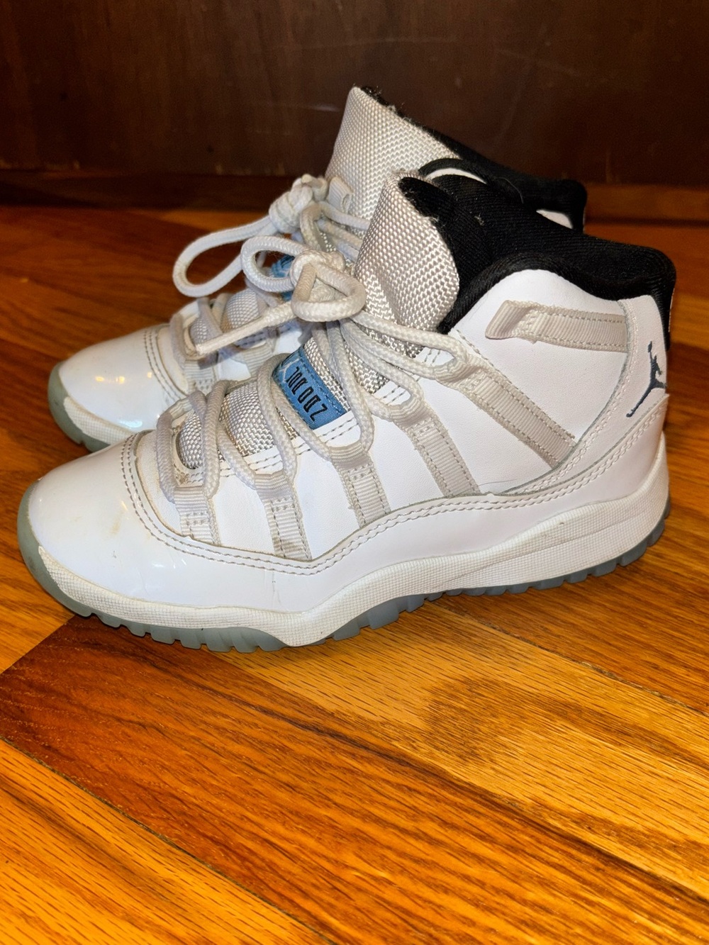 Nike Jordan Kids' White and Gray Mid-Top Basketball Shoes